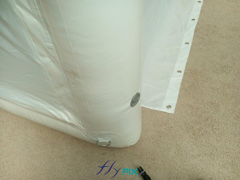 Ceesar. : détail valve gonflage anti-retour pour pompe électrique, pour le gonflage de la tente air captif, enveloppe PVC 0.6 mm simple peau