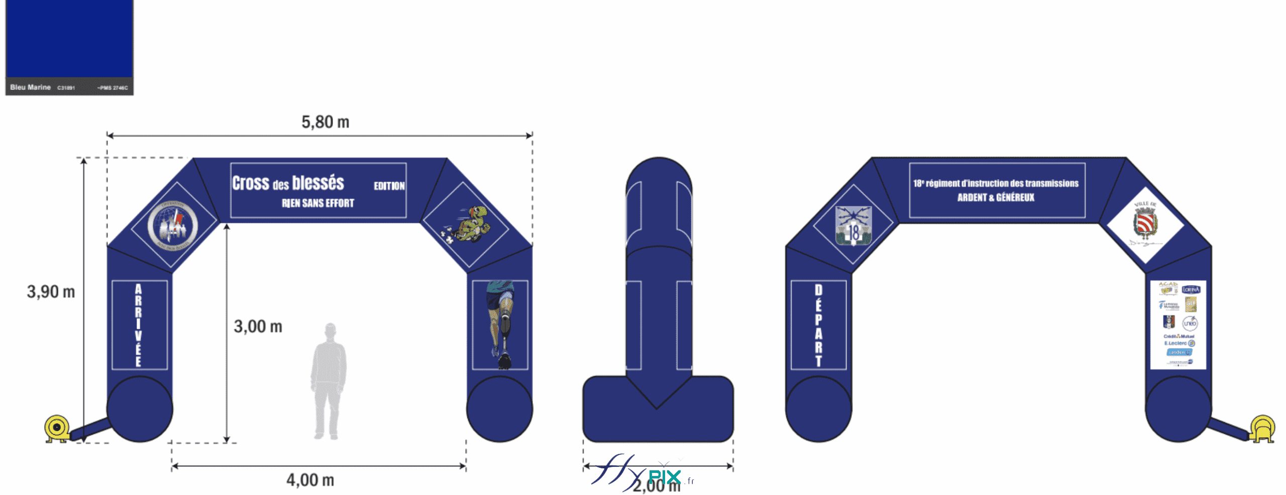 FLYPIX Brigade appui numerique et cyber arche gonflable 10 banderoles amovibles velcro enveloppe pvc 045mm turbine BAT 2 scaled