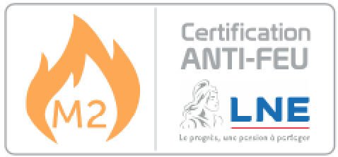 Matériaux PVC 0.45 et 0.6 mm pour les arches gonflables: protection anti-feu norme LNE France M2.
