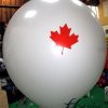 Ballon en latex, écologie et imprimé, gonflé à l'air ou à l'hélium
