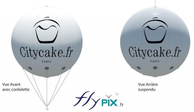 BAT d&#039;un ballon publicitaire pour City Cake